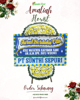 Papan Bunga Duka di Sei Merbau