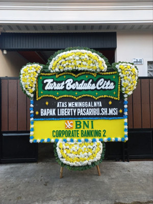 Papan Bunga Duka di Sei Merbau