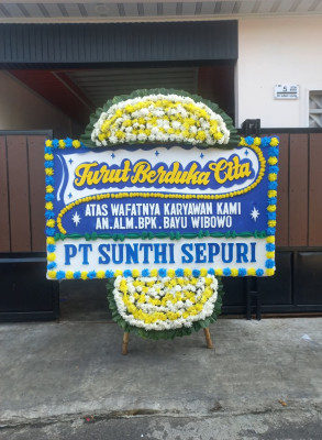 Papan Bunga Duka di Sei Merbau