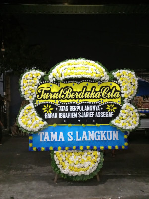Papan Bunga Duka di Sei Merbau