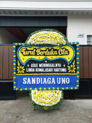 Papan Bunga Duka di Sei Merbau